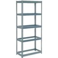 Global Equipment Extra Heavy Duty Shelving 36"W x 12"D x 84"H With 5 Shelves, No Deck, Gray 717008